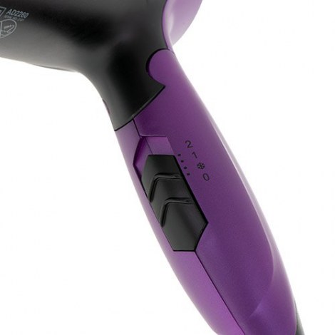 Adler | Hair Dryer | AD 2260 | 1600 W | Number of temperature settings 2 | Black/Purple - 4
